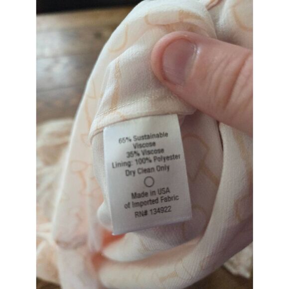 Emerson Fry Frankie Blouse Equestrian Gold Elastic Cuff Long Sleeve Size Large - Picture 4 of 5